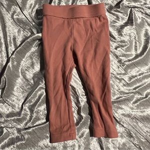 Kate quinn raw dense organic cotton skinny leggings. pink. 12-18m